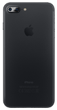 iphone 7plus, back black matte cover